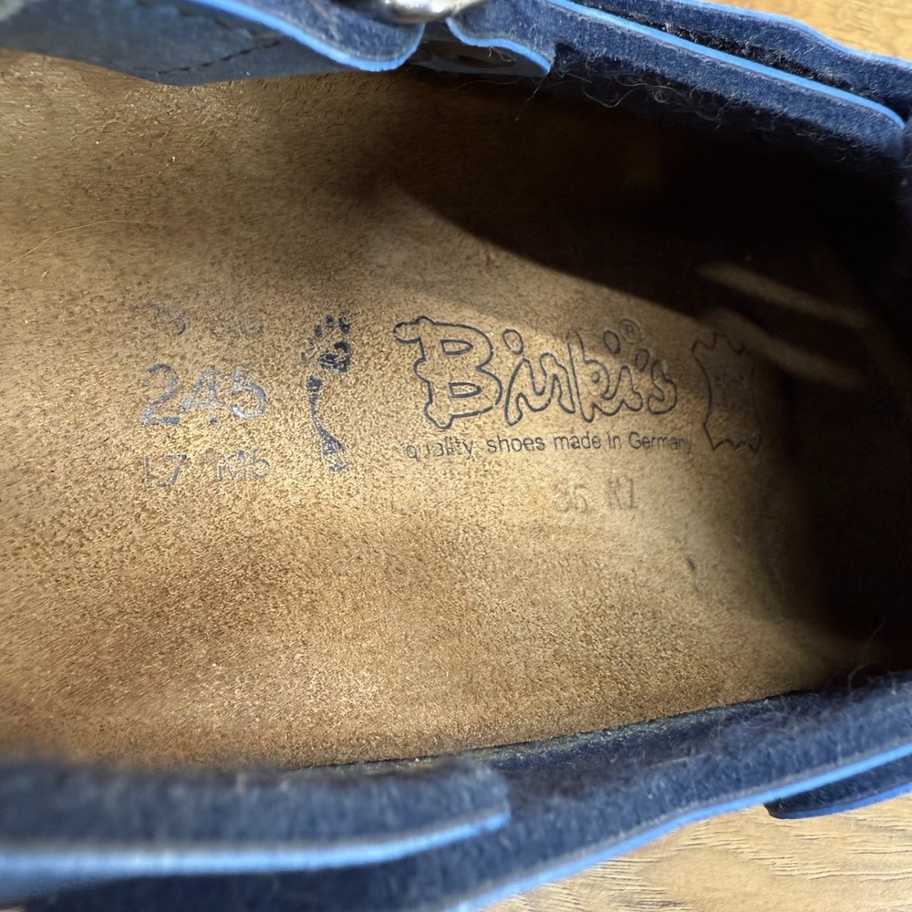 Birkenstock Birkis Tokio Clogs Womens 7 N EU 38 Blue Slip On Comfort Shoes - Picture 9 of 10